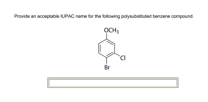 Give an acceptable iupac name for the following compound