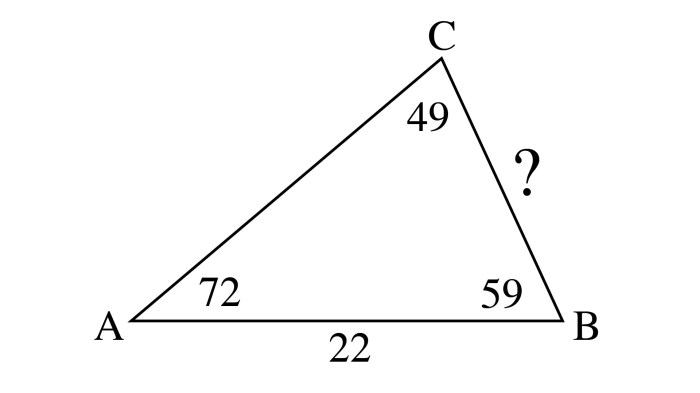 Law of sines and law of cosines quiz review