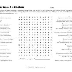 Science a to z puzzle answer sheet