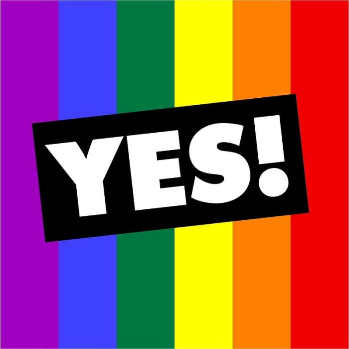 Yes rainbow equality marriage australian posters saturday magazine abs reaction followed survey postal hear macca announcement results own live redbubble